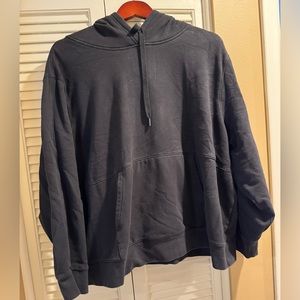Athleta Retroplush Hoodie in Black, size 2X